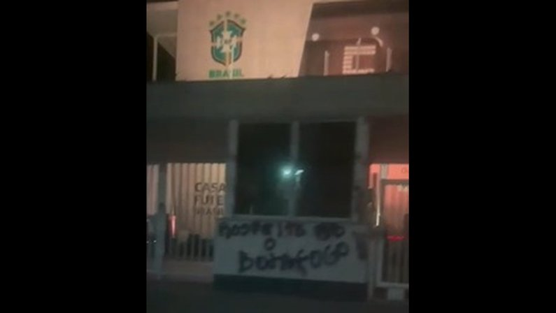 Protesto da torcida do Botafogo