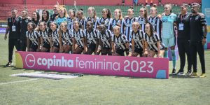 Jogadoras do Botafogo na final da Copinha feminina