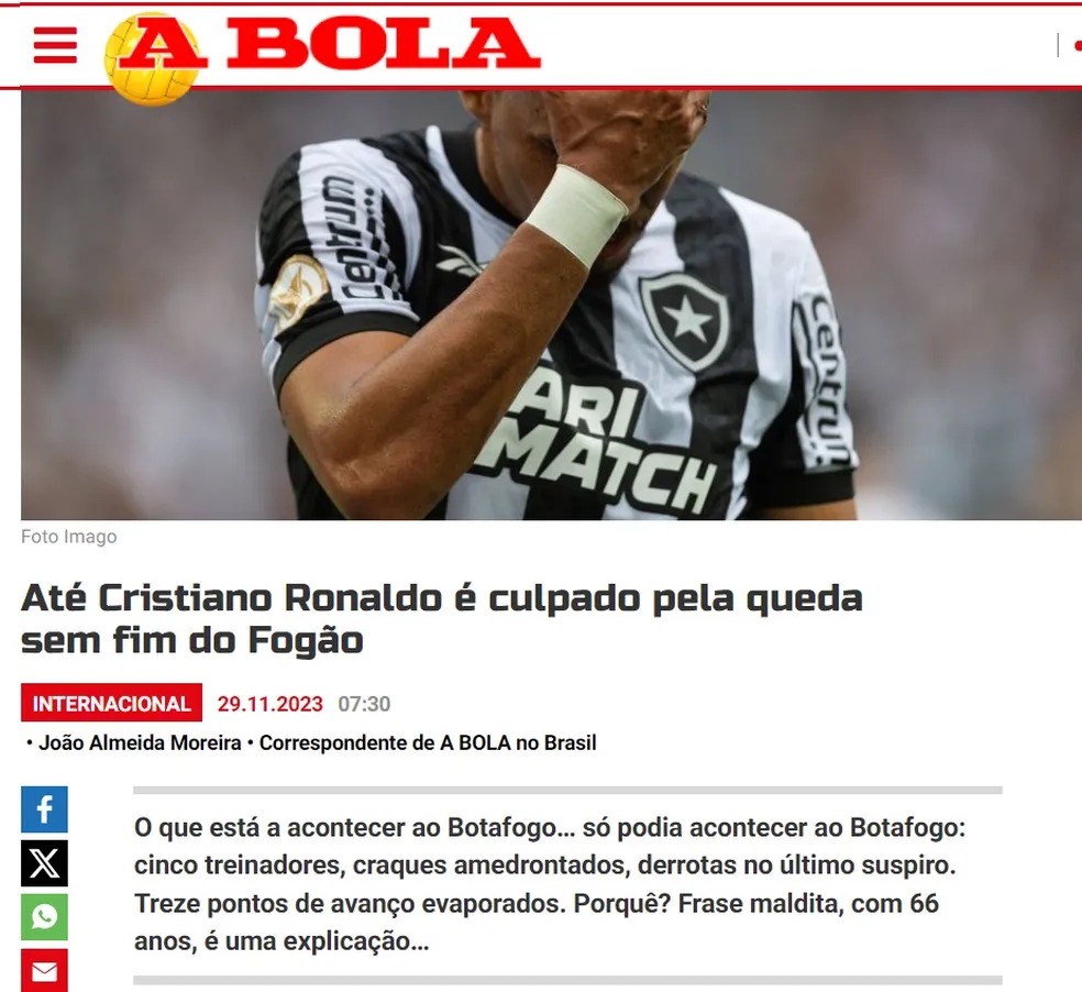 Jornal a Bola de Portugal